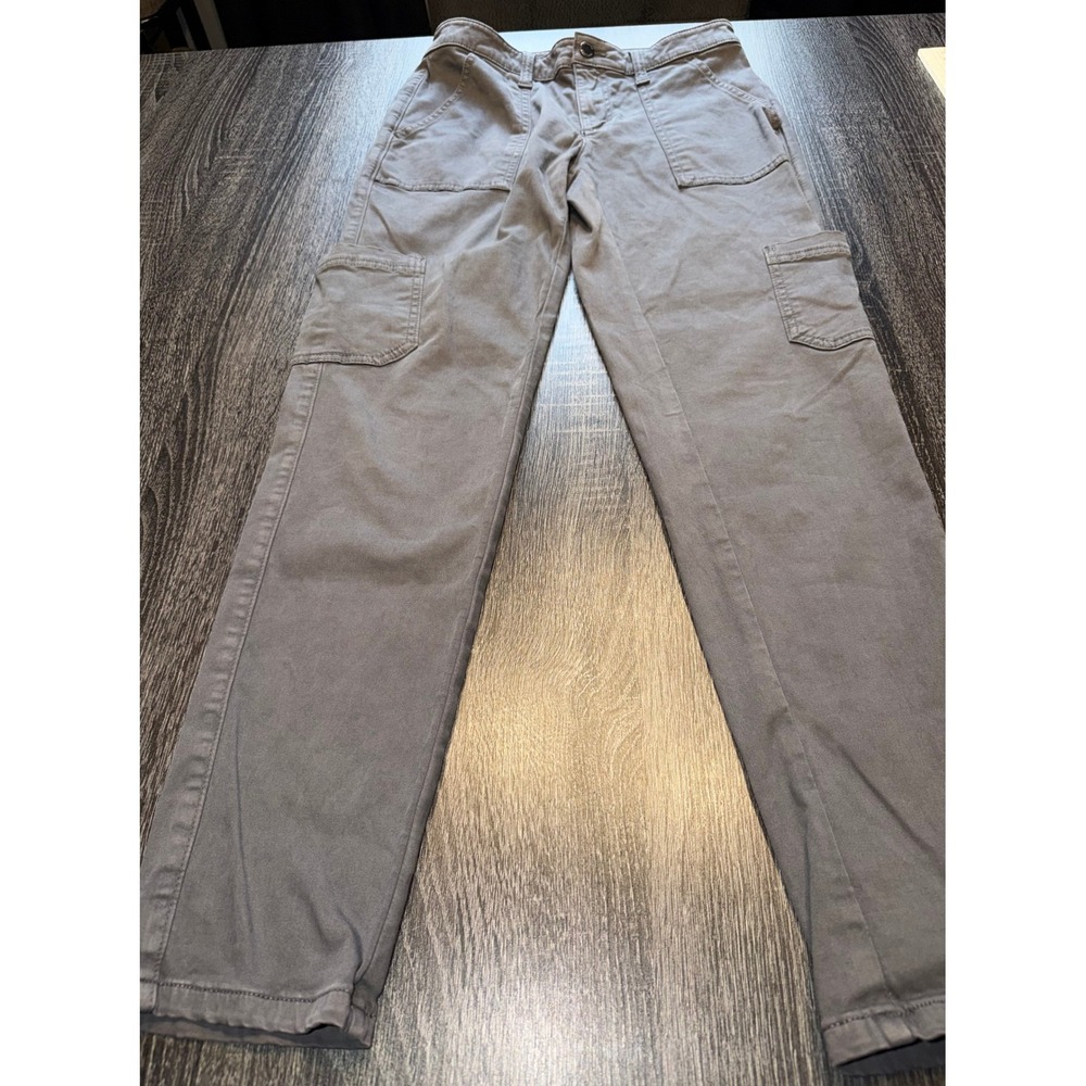 Banana Republic Cargo Pants Women Size 4 Gray Utility Pocket Straight Leg Casual